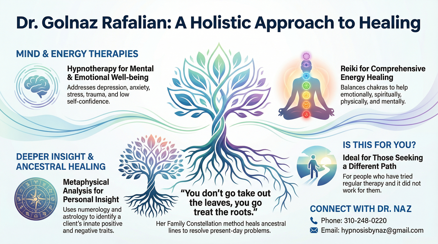 Healing the Roots_ Making the Impossible Possible with Dr. Naz Infographic